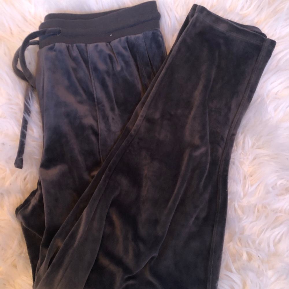 Velour track pants